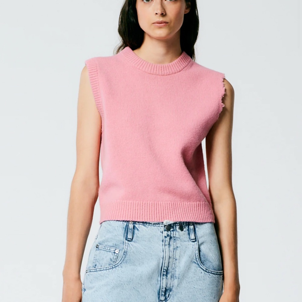 EUc Tibi wool pink vest in M